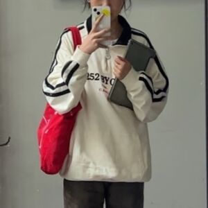 5252 by OIOI Cream Quarter Zip Sweater